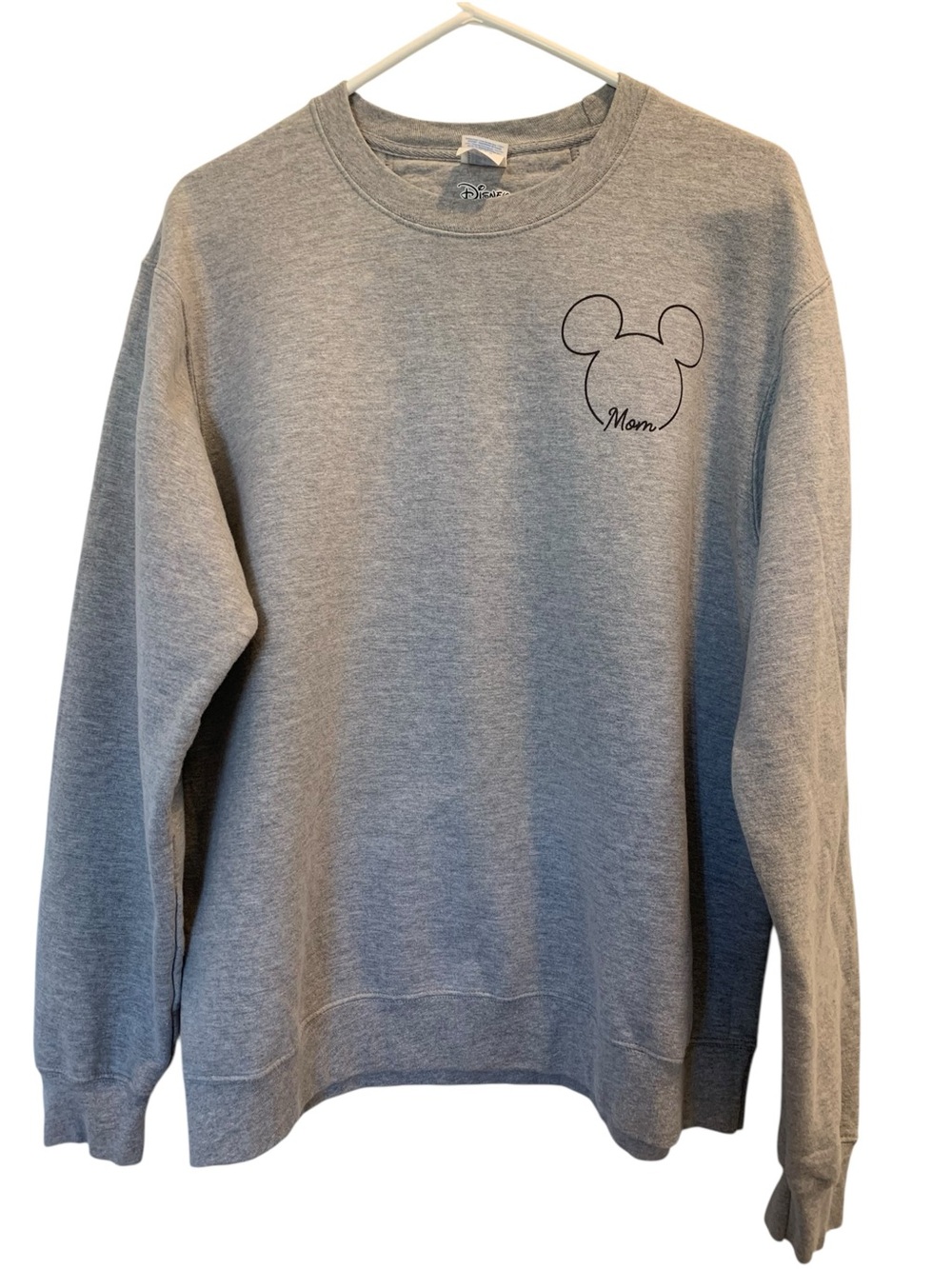 Disney Mickey Mouse Sweatshirt with Mom on Front Size Large